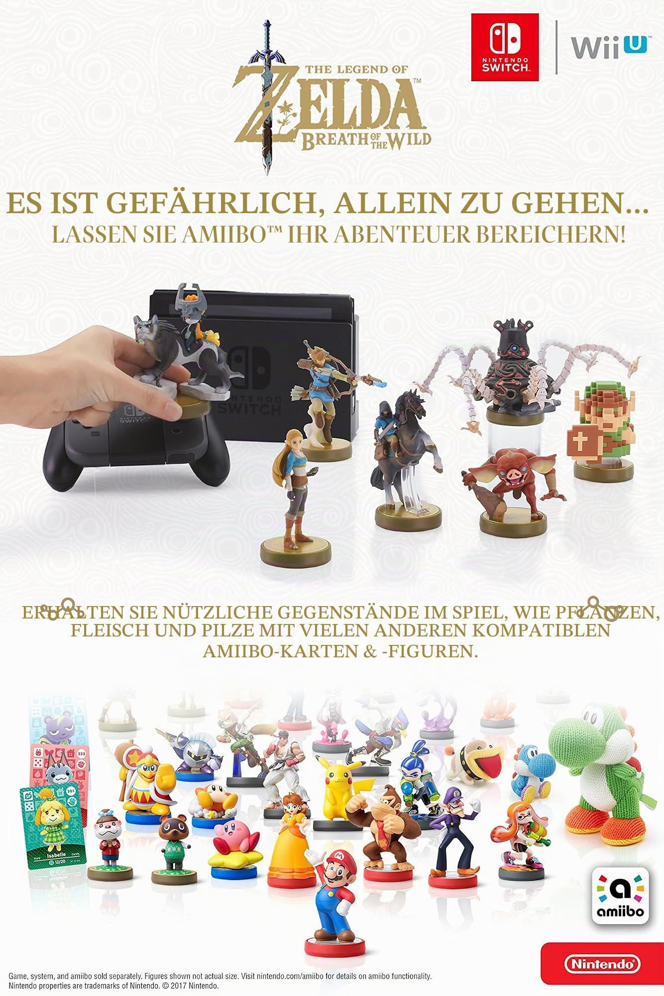 Amiibo Link Rider The Legend of Zelda Breath of the Wild Nintendo Wii U 3DS Switch