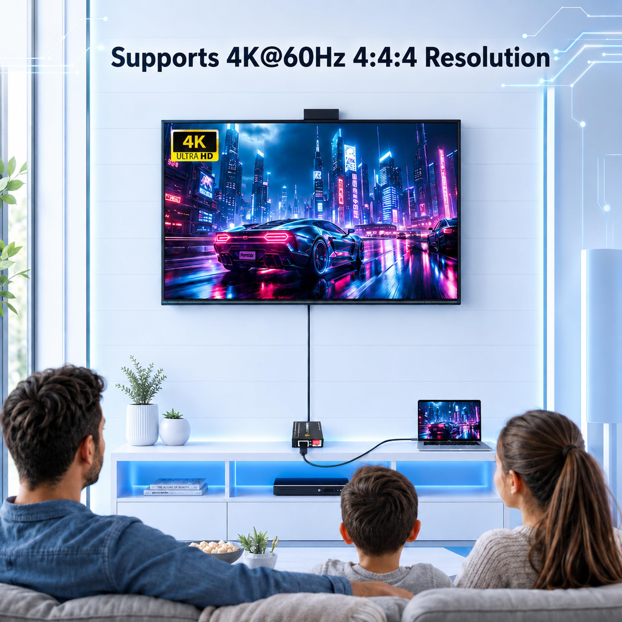 Emulador HDMI EDID HDCP Manager 4K60Hz Auto Downscaling, 8 modos EDID y ajustes EDID personalizados, alimentación por USB C o HDMI, soporta encendido/apagado CEC por J-Tech Digital [JTECH-EDIDM4K]