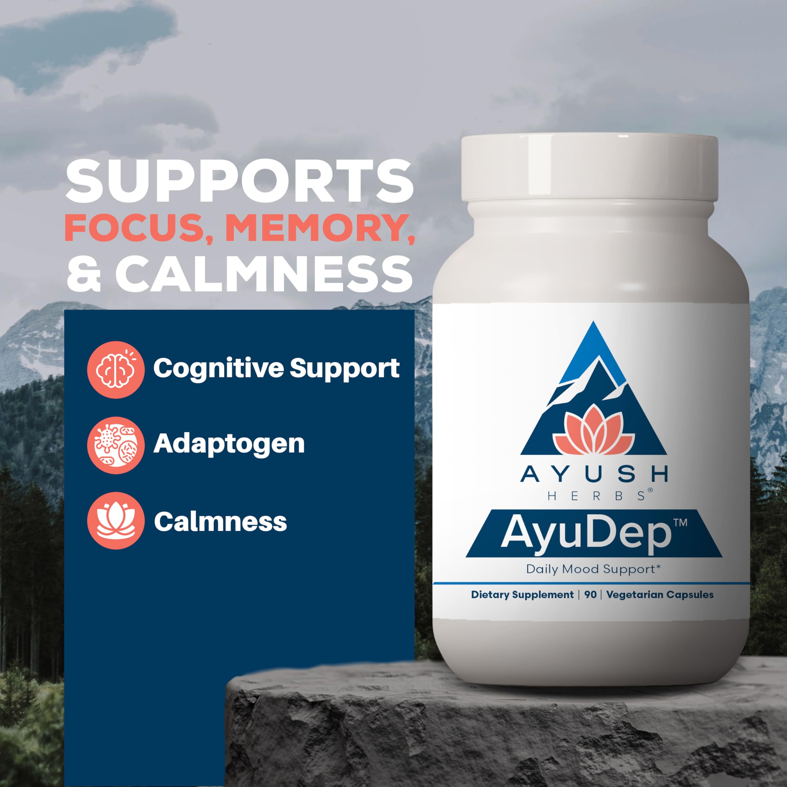 Amazon.com: Ayush Herbs AyuDep - Saffron & Ashwagandha Supplements