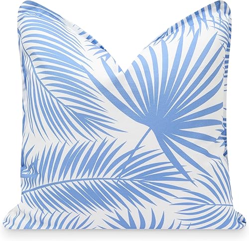 Miniatura 7 de Hofdeco Premium Coastal Patio - Funda de almohada lumbar para interiores y exteriores, 12 x 20 pulgadas, repelente al agua para patio trasero, sofá,