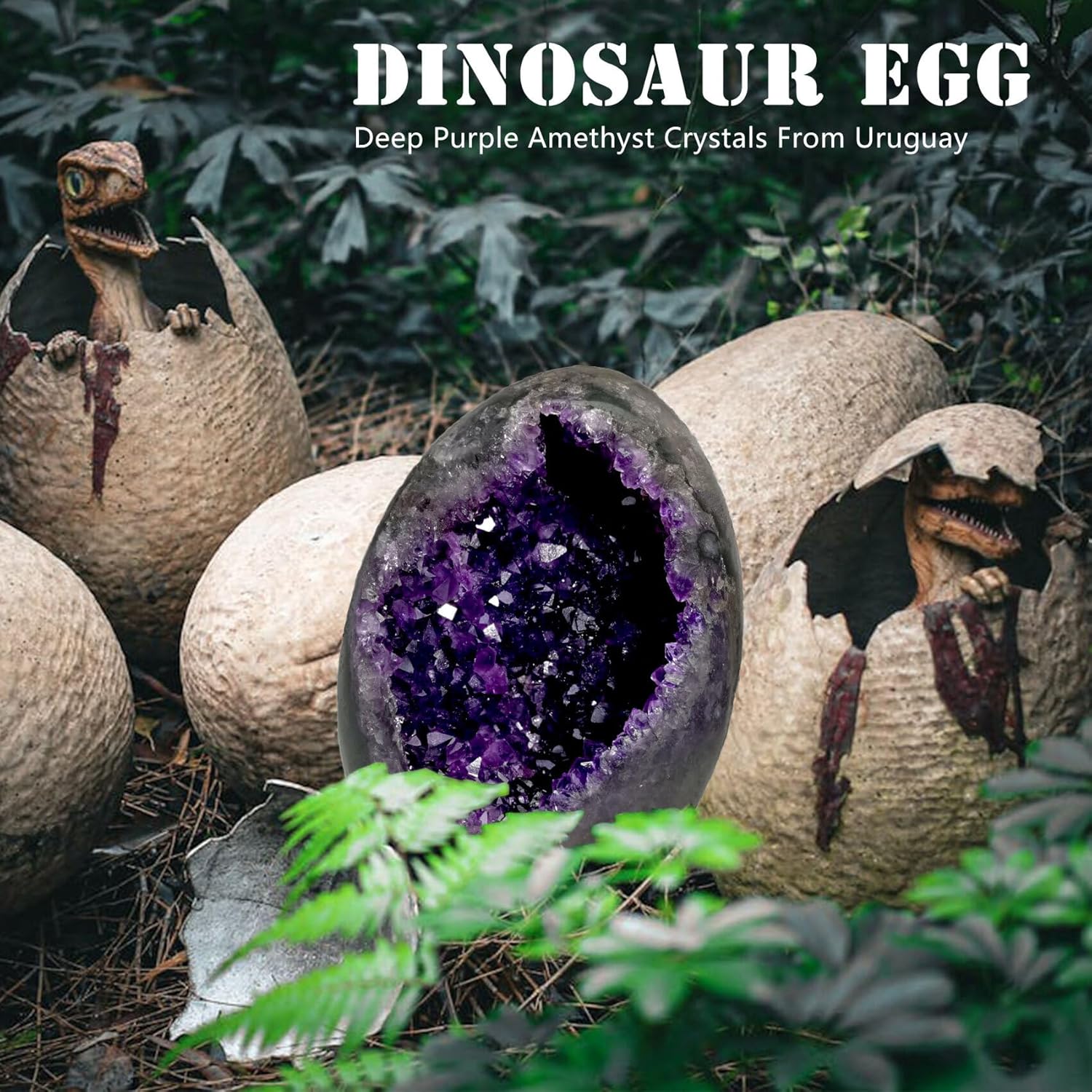 Amethyst Crystal Rock Qurartz Geode Cluster Natural Raw Amethyst Stone Real Healing Crystals 0.5-1LB - Image 2