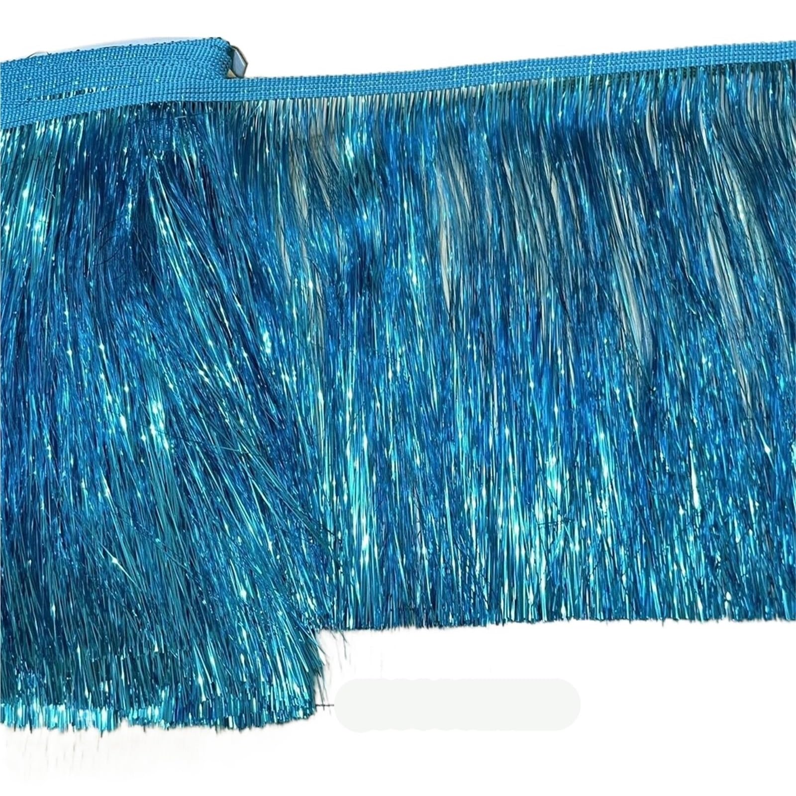 Tassel Fringe Trim 1Yard/Lot 20CM Laser Gold&Silver Glitter Fringes Lace Trim Tassel For Latin Dance Costume Fringe Apparel Accessoires(Color 2)