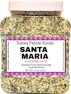 Tolosa Pointe - Santa Maria Seasoning 11 Oz Tri Tip, Steak, Chicken, Steak Seasoning for Grilling, BBQ Rub (312g)