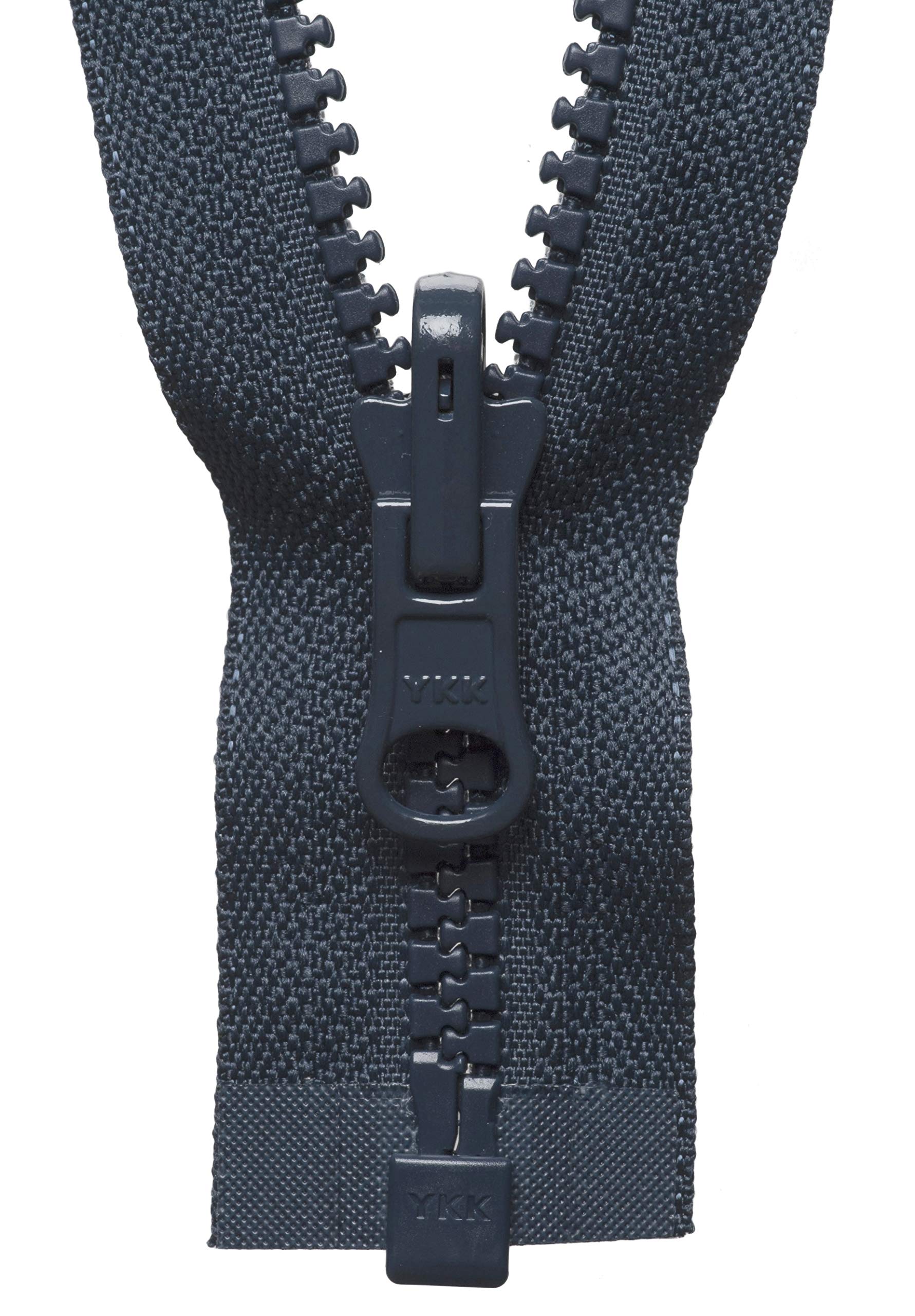 Ykk Blue 30"/ 76Cm Vislon Flip Over Zip: Dark Navy