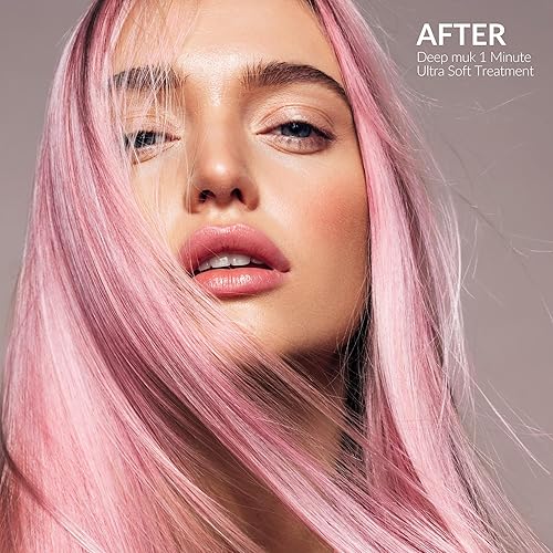 Miniatura 3 de MUK. Deep muk - Tratamiento capilar ultra suave de 1 minuto para todo tipo - Tratamiento capilar nutre, suaviza, repara el cabello y mejora la