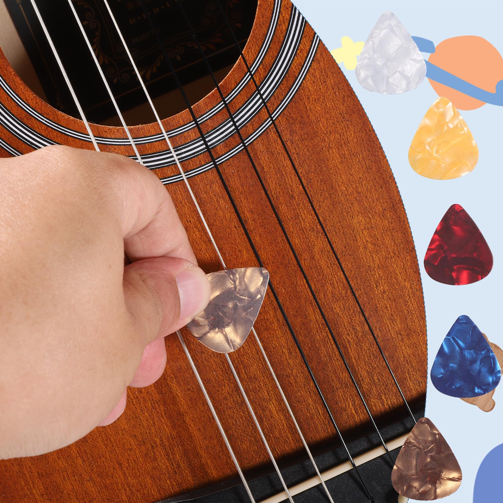 35 protectores de silicona para dedos de guitarra con púas de guitarra, fundas protectoras antideslizantes para guitarristas, 5 tamaños de protector de dedos para tocar guitarras ukelele