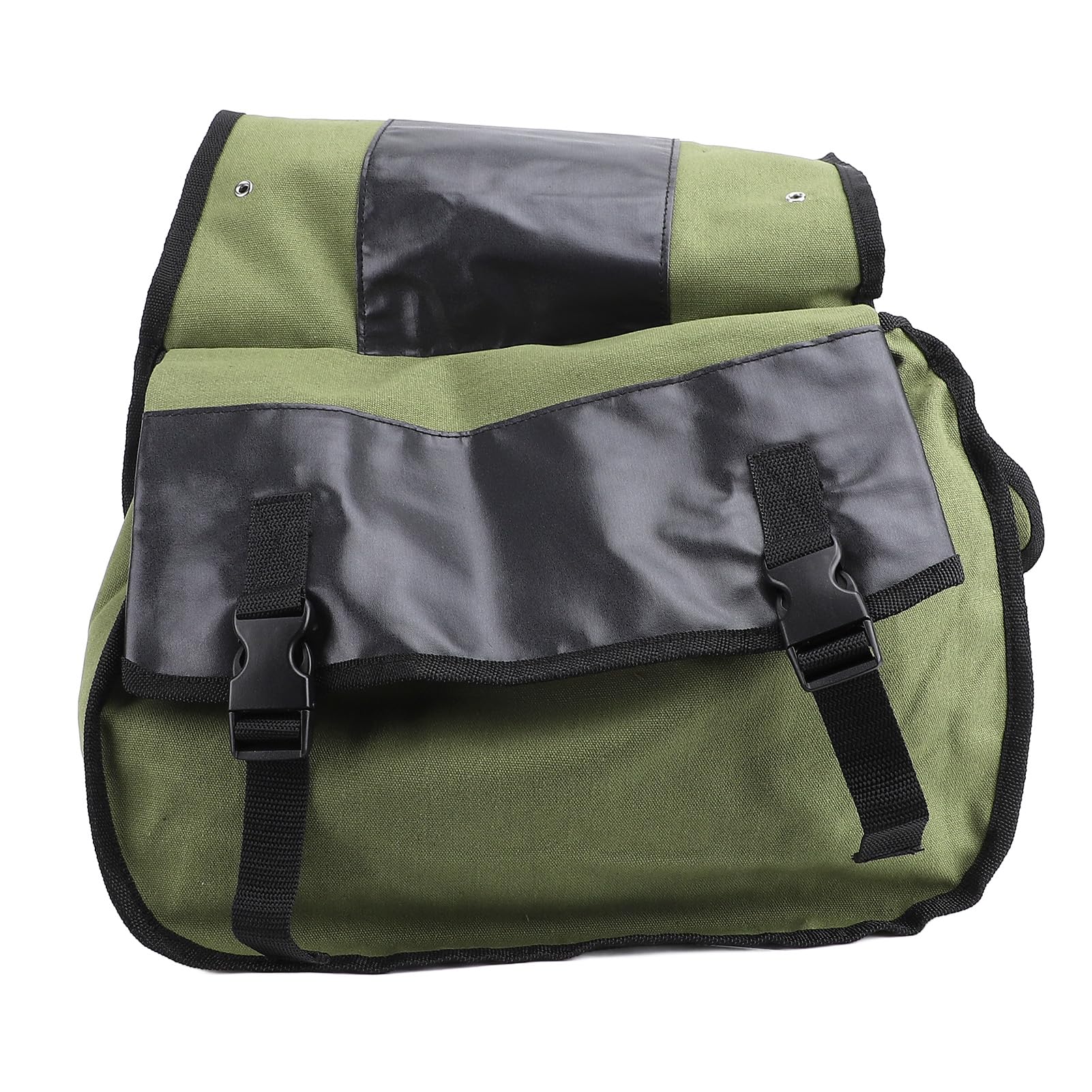 Bolsa de sillín de Bicicleta de Gran Capacidad Plegable para Actividades al Aire Libre (DE Verde)