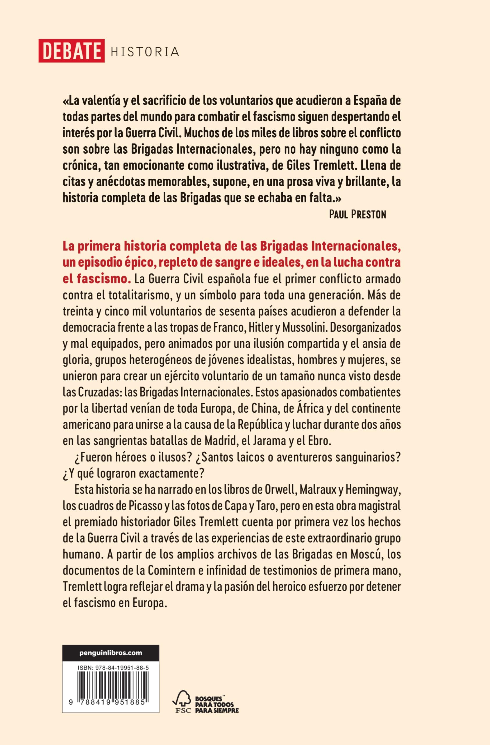 Las brigadas internacionales: Fascismo, libertad y la guerra civil española (Historia)