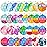Pop Fidget Toys Bulk Its Party Favors for Kids 4-8 8-12 30 PCS Mini Pop Keychain It Sensory Fidget Toy Pack Fidgets for Classroom Prizes Students Kids Carnival Birthday Goodie Bag Stuffers Fillers