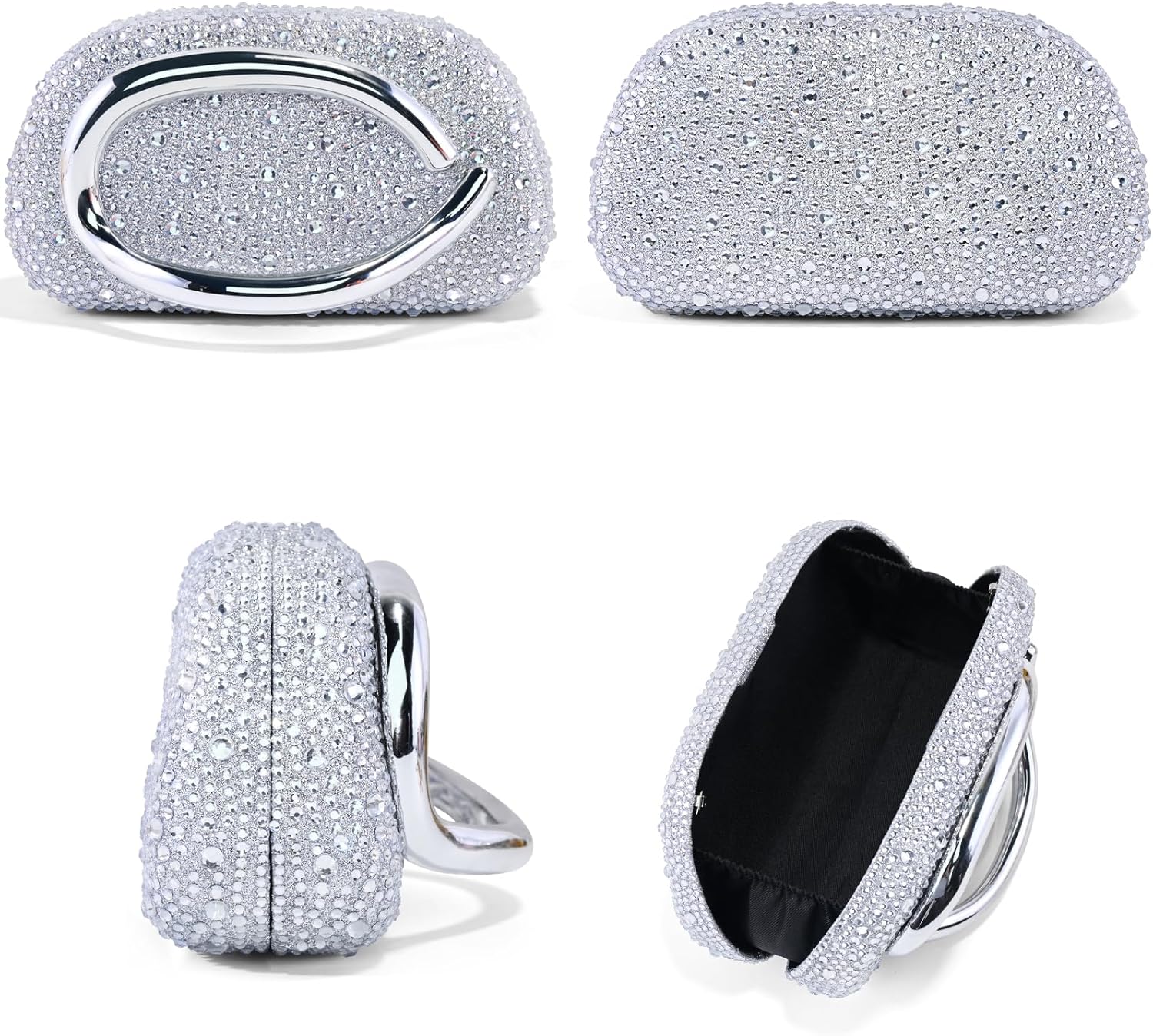 Clutch Purses for Women Formal, PU Leather/Marble Acrylic Evening Bags with Chain, Trendy Metal Handle Purses 2025