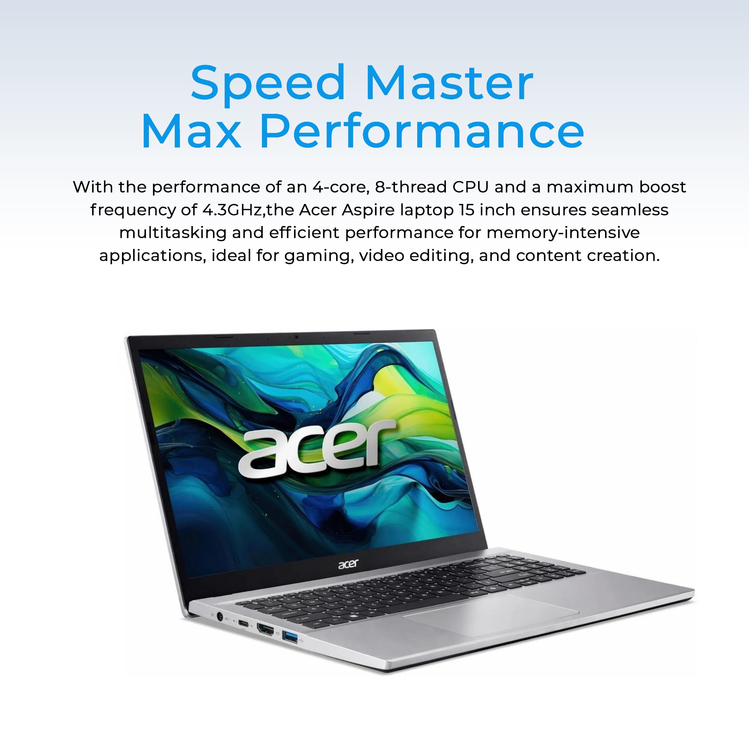 Acer Computer portatile Aspire 3 | CPU AMD Ryzen 7 7730U (Beat Intel i7-1365U) | Display FHD da 15,6 pollici | Tastiera retroilluminata | 32 GB di RAM | SSD da 2 TB | Win 11 Pro | Scuola, business e