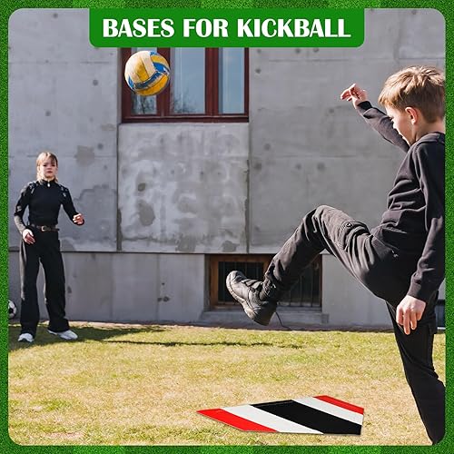 Miniatura 5 de Placa de entrenamiento de 16 pulgadas para lanzadores de béisbol y softbol de alta visibilidad, base de goma para práctica de lanzamiento, bases de