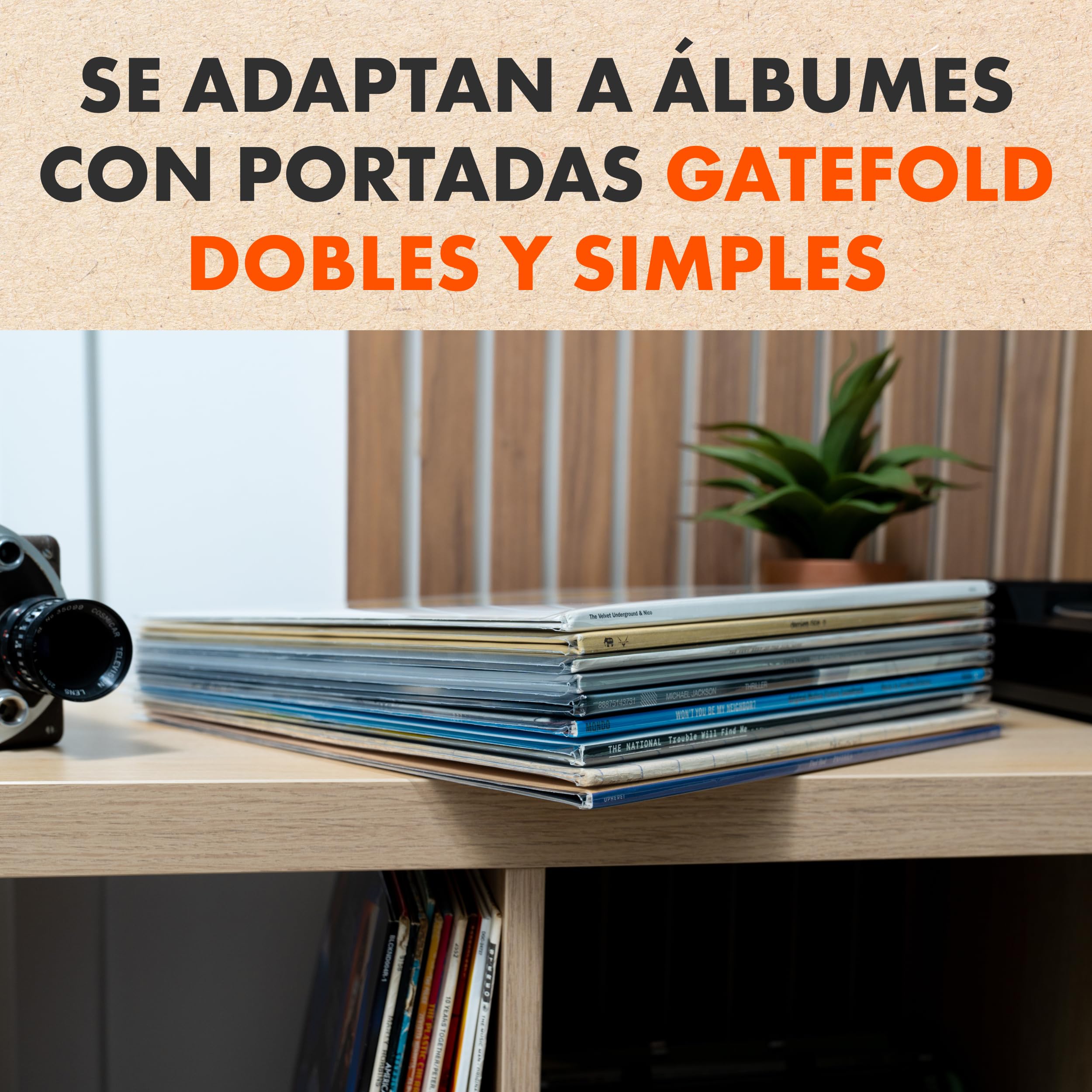 25x Gatefold Fundas Exteriores de Vinilo de 12'' | Spincare Cubiertas Crystal para Álbumes Simples y Dobles | Fundas de Plástico Sin Ácido | Polipropileno Transparente