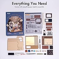 Vista 6 de Rolife Kit de bricolaje de casa pequeña para adultos y niños, kit de casa en miniatura 120, kit de casa de muñecas en miniatura, pasatiempos