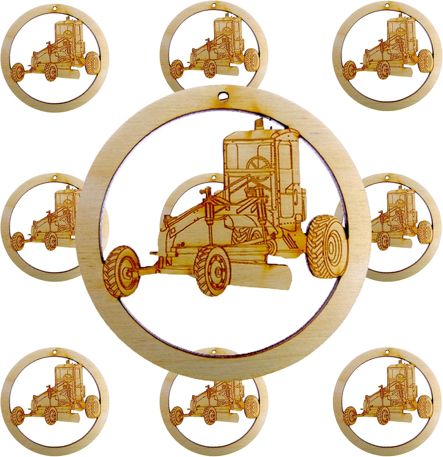 10PK Personalized Heavy Equipment Operator Ornament - Construction Worker Gifts