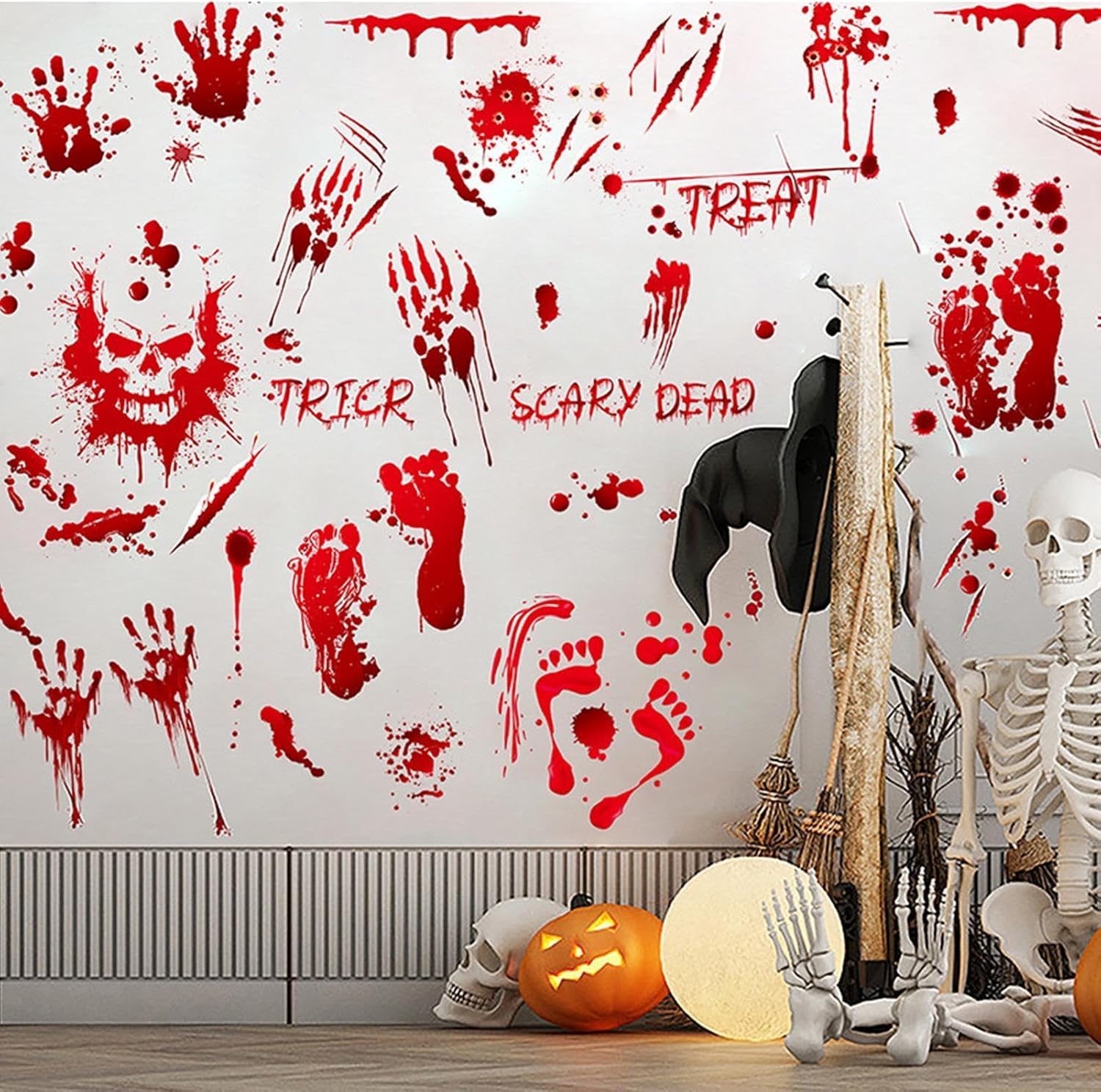 Bloody Window Clings 9 Piece Realistic Waterproof Crafts Decals image 3