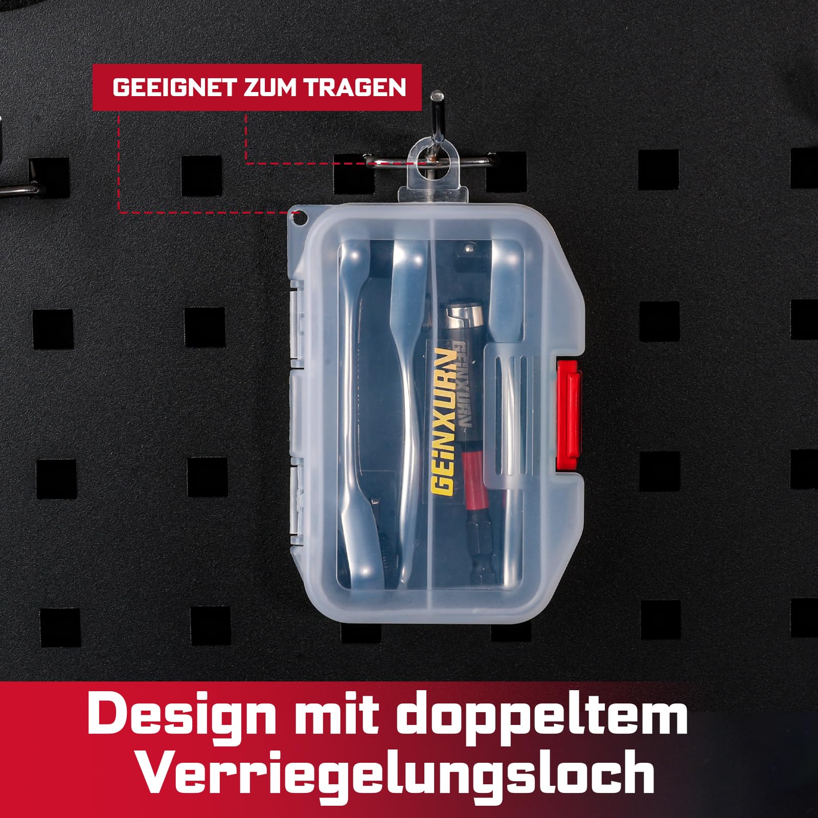 GEINXURN 4-teiliges Mini Ratsche Set, 3 Stück 1/4-Zoll Ratsche 72-Zahn-Steckschlüssel mit Schnelllösefunktion & Reversibler, 75mm Schlagfester Bithalter, alle in kleinen Schachteln Enthalten