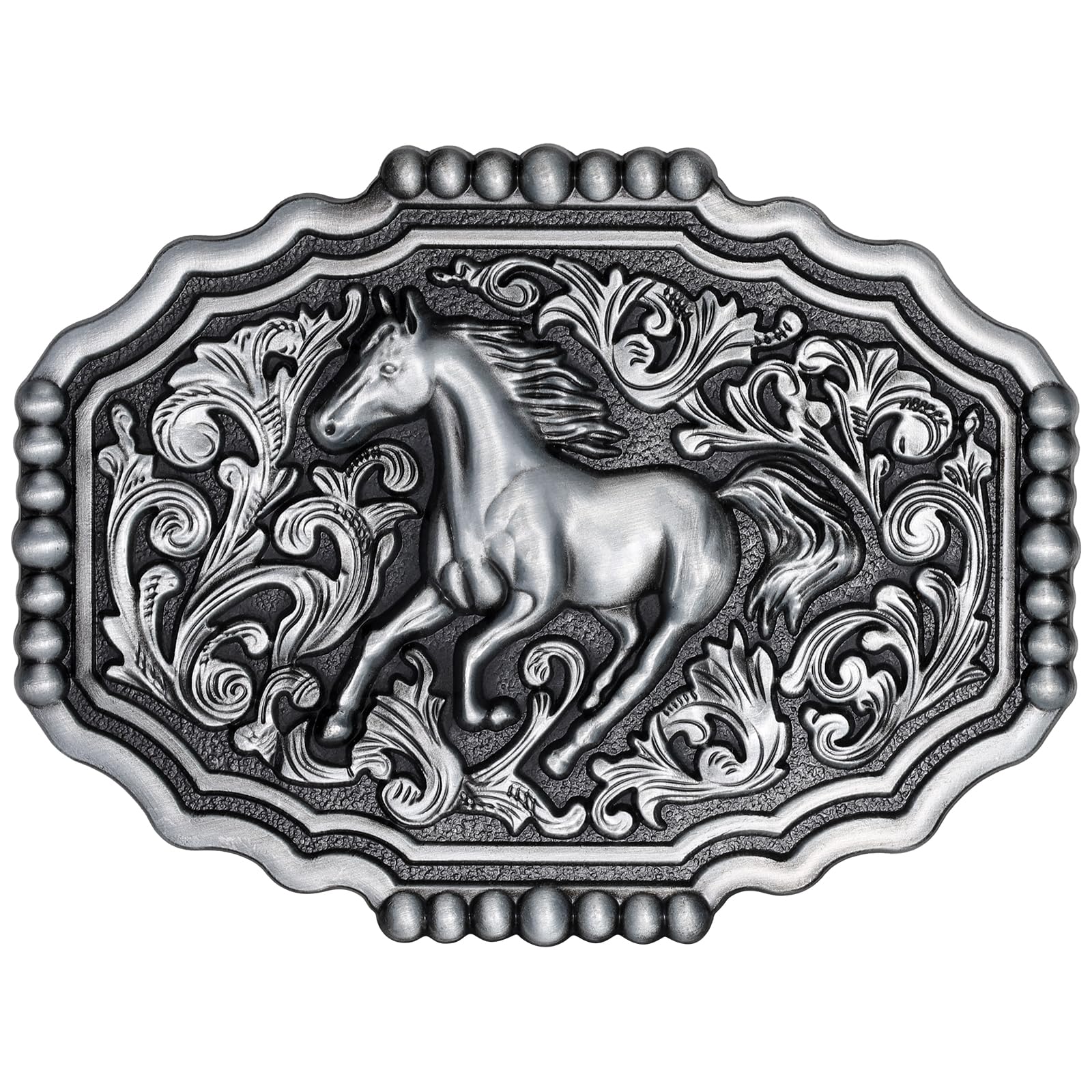 Western Cowboy Belt Buckle for Men Vintage Cowboy Cowgirl Rodeo Texas Buckle Longhorn Bull Belt Buckles