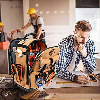 Amazon.co.jp: ツールバックパック 2つの小さなツールバッグ付き