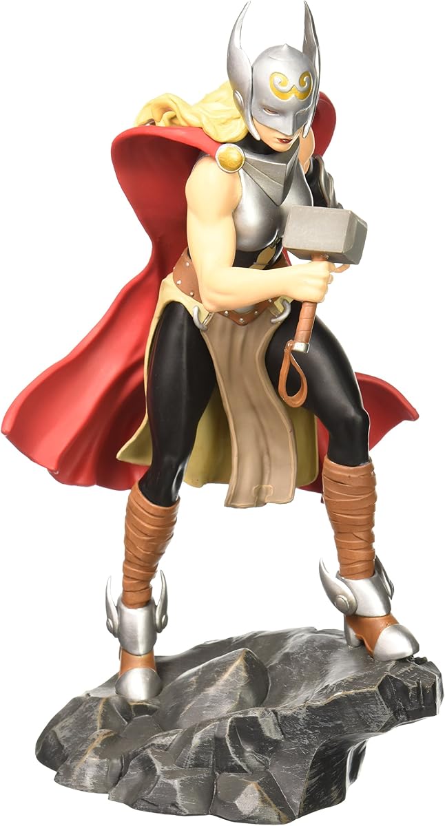 Diamond Select Toys Marvel Gallery Lady Thor PVC Figure | Marvel Gallery Femme Fatales 9 Inch PVC Statue - Lady Thor