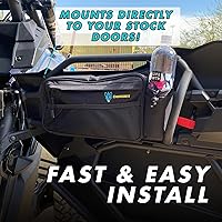 Vista 3 de Chupacabra Offroad Can-Am X3 - Bolsas para puerta trasera, resistentes al agua, para modelos 2017-2021, juego de dos bolsas para puerta derecha e