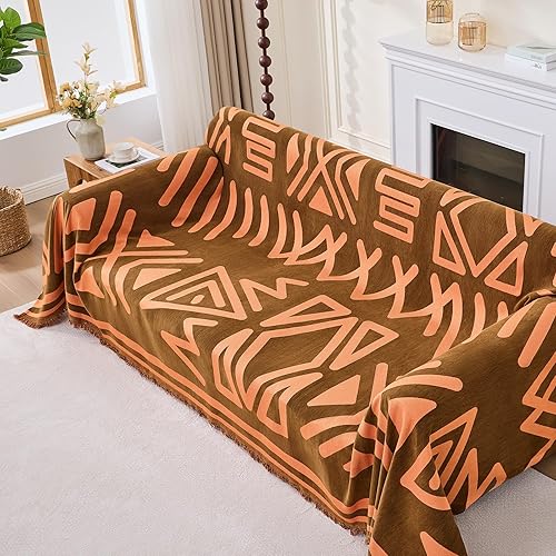 Miniatura 22 de Funda de Sofá Bohemia Fundas de Sofá para Sofá de 2 Cojines, Fundas de Sofá Lavables Manta Fundas de Sofá, Fundas de Sofá Seccional en Forma de L de