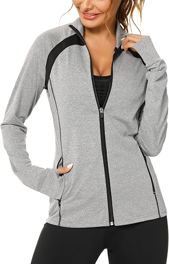 Sykooria Sudadera Mujer Cremallera y Capucha Manga Larga Chaqueta Deportiva  Mujer con Bolsillos Running Sudaderas Mujer con Agujeros para los Pulgares  S-XXL: Amazon.es: Ropa