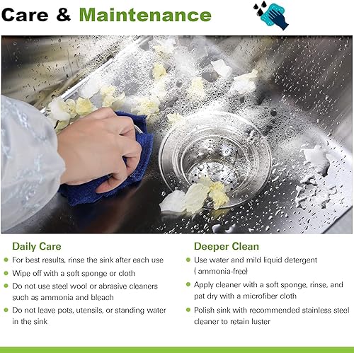 Miniatura 6 de fregadero inoxidable de cocina para instalación bajo encimera