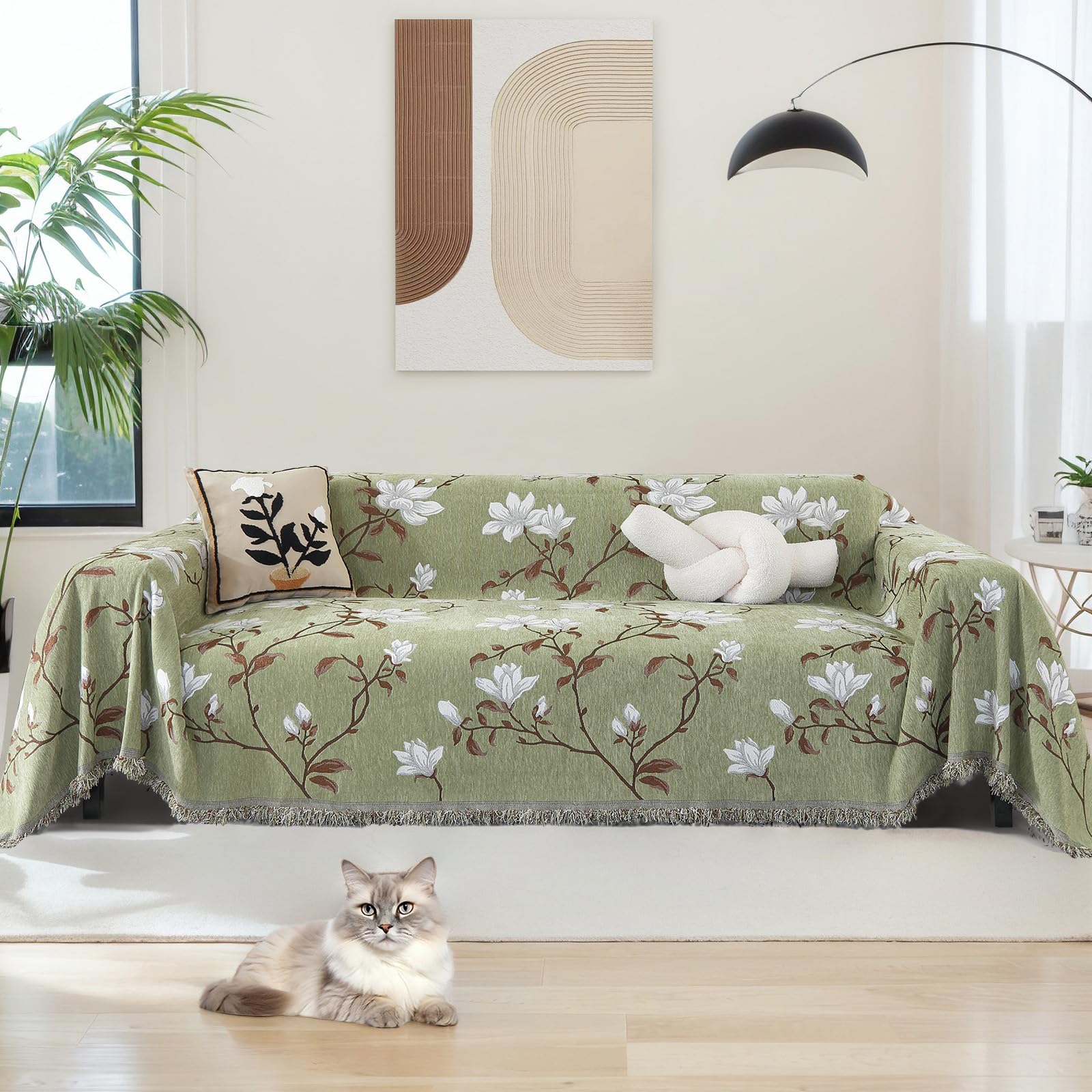 MIFXIN Chenille Reversible Sofa Slipcover for Corner Sofa, AB Double-Sided 3 Seater Sofa Cover, L-Shaped Sofa Cover - Image 3