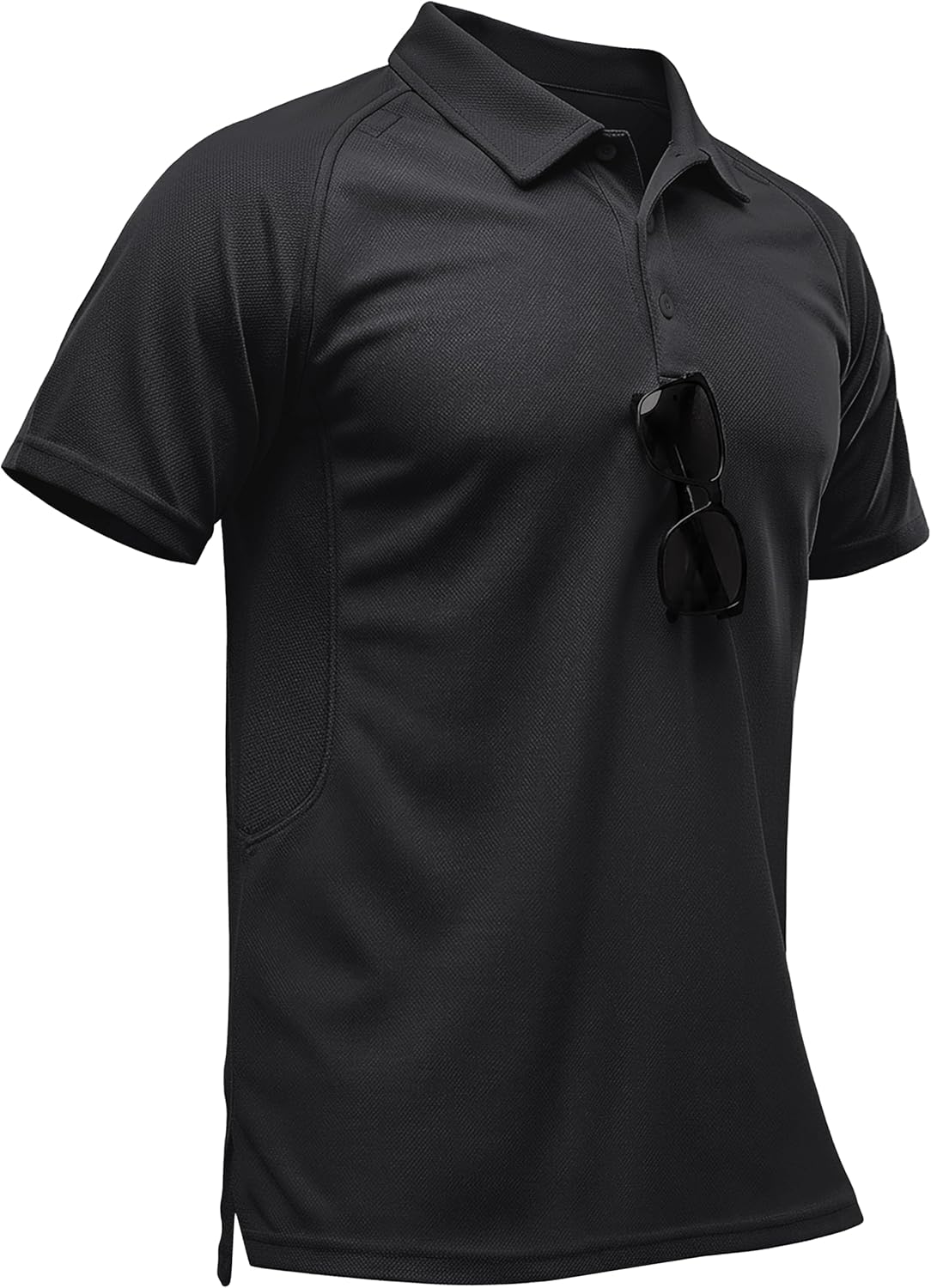TACVASEN Polo Shirts for Men Short Sleeve Dry Fit Collared Shirt UPF 50+ Performance Work Athletic Tactical Golf Polos