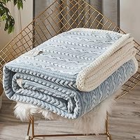 Vista 3 de Cozy Blanket Duvet Cover Blankets Double Sided Solid Color Adults Quilt Cover Winter Warm Thick Fleece Double Bed Bedspread Sofa Cover