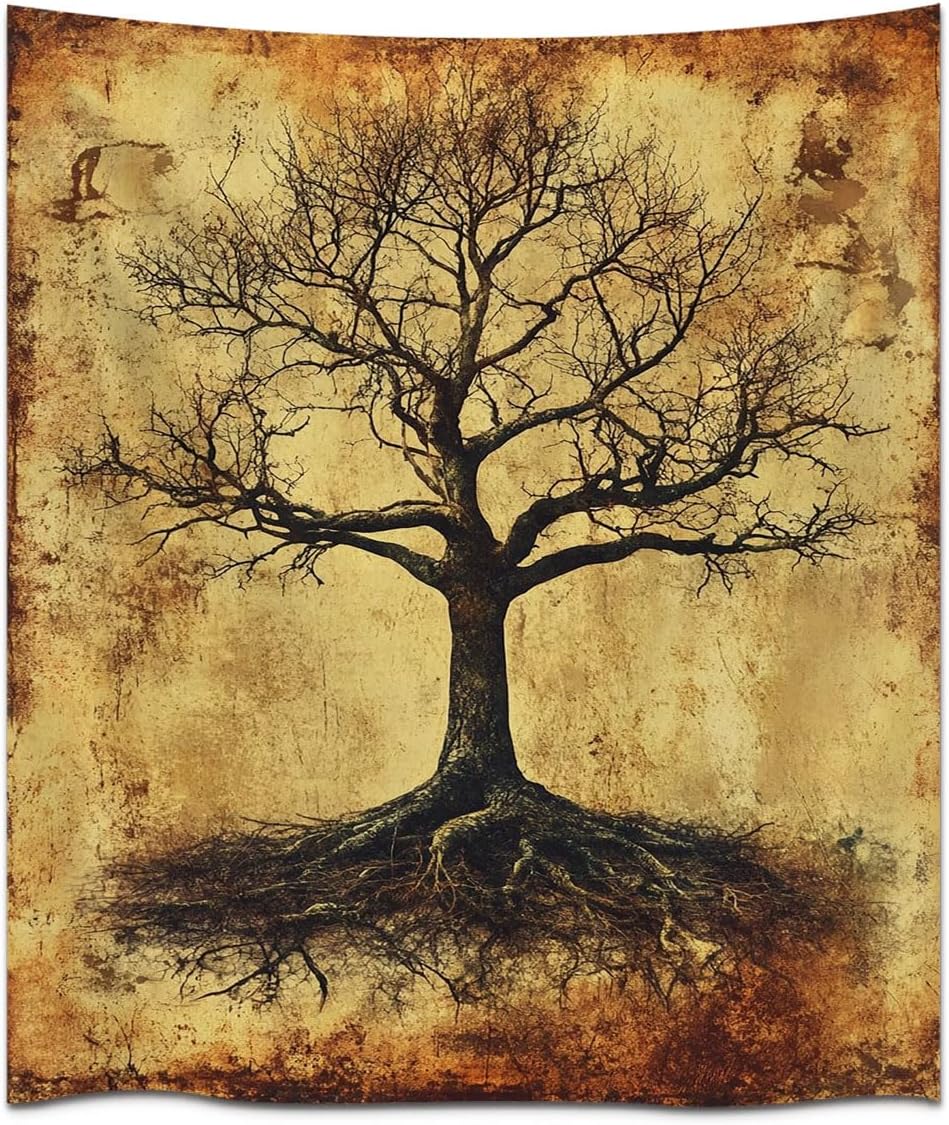 Tree Wall Tapestry for nature inspired decor with calm botanical rhythm