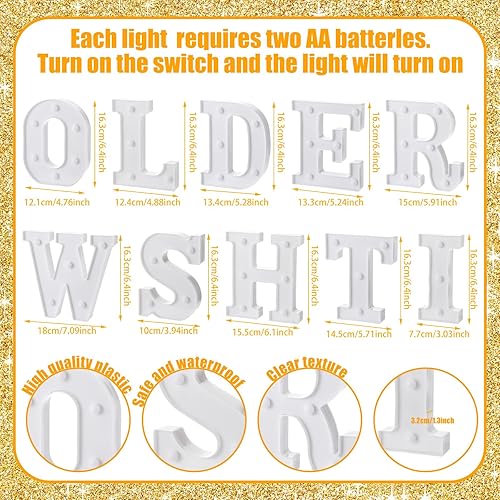 Miniatura 58 de Honoson 9 piezas de decoración de despedida de soltera, letrero de compromiso para boda, despedida de soltera, luz LED de neón para mujeres,