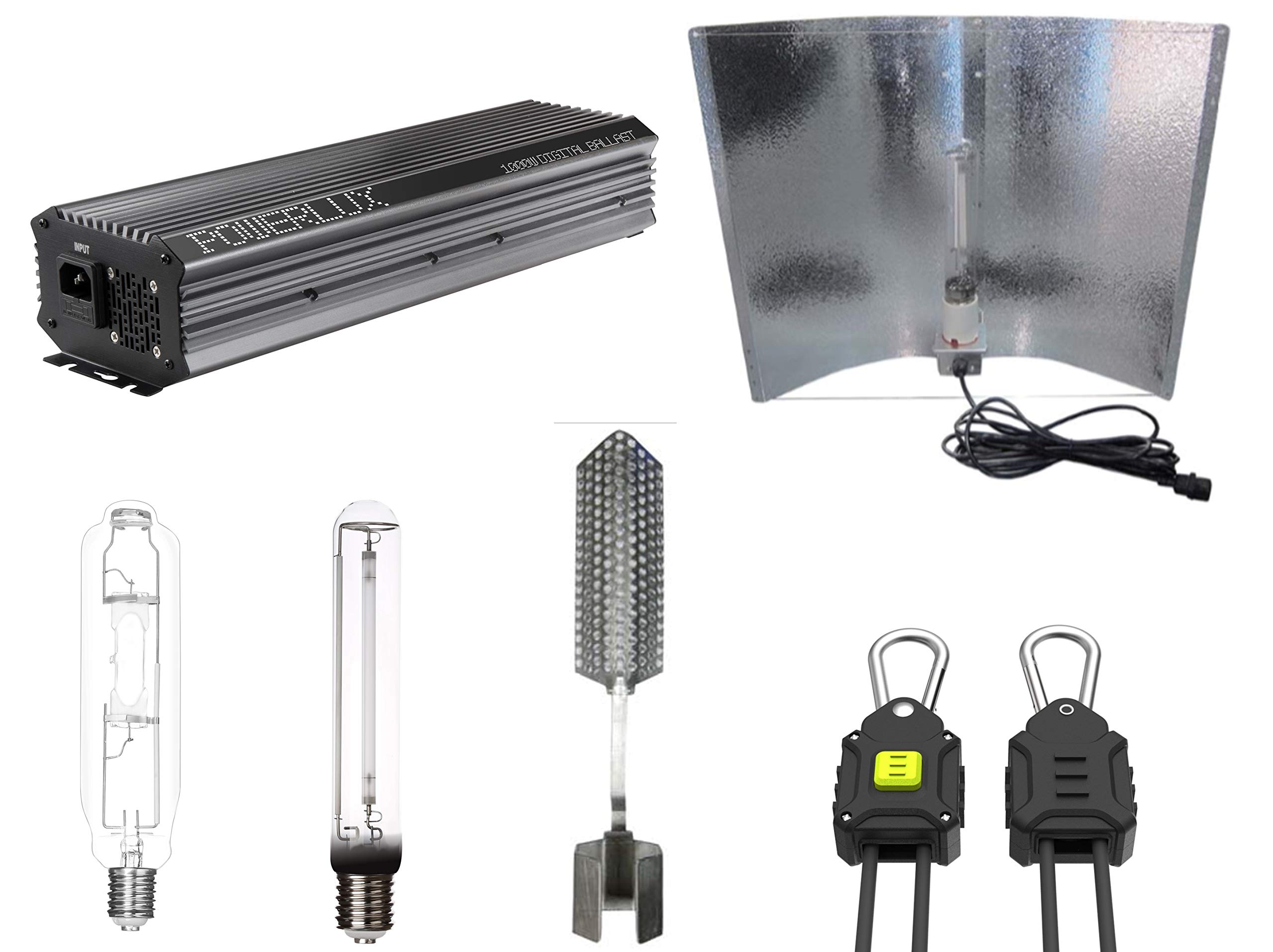 Deluxe Grow Light Set NDL MH 1000 Watt dimmbar Adjustable Wing (1100 Watt)