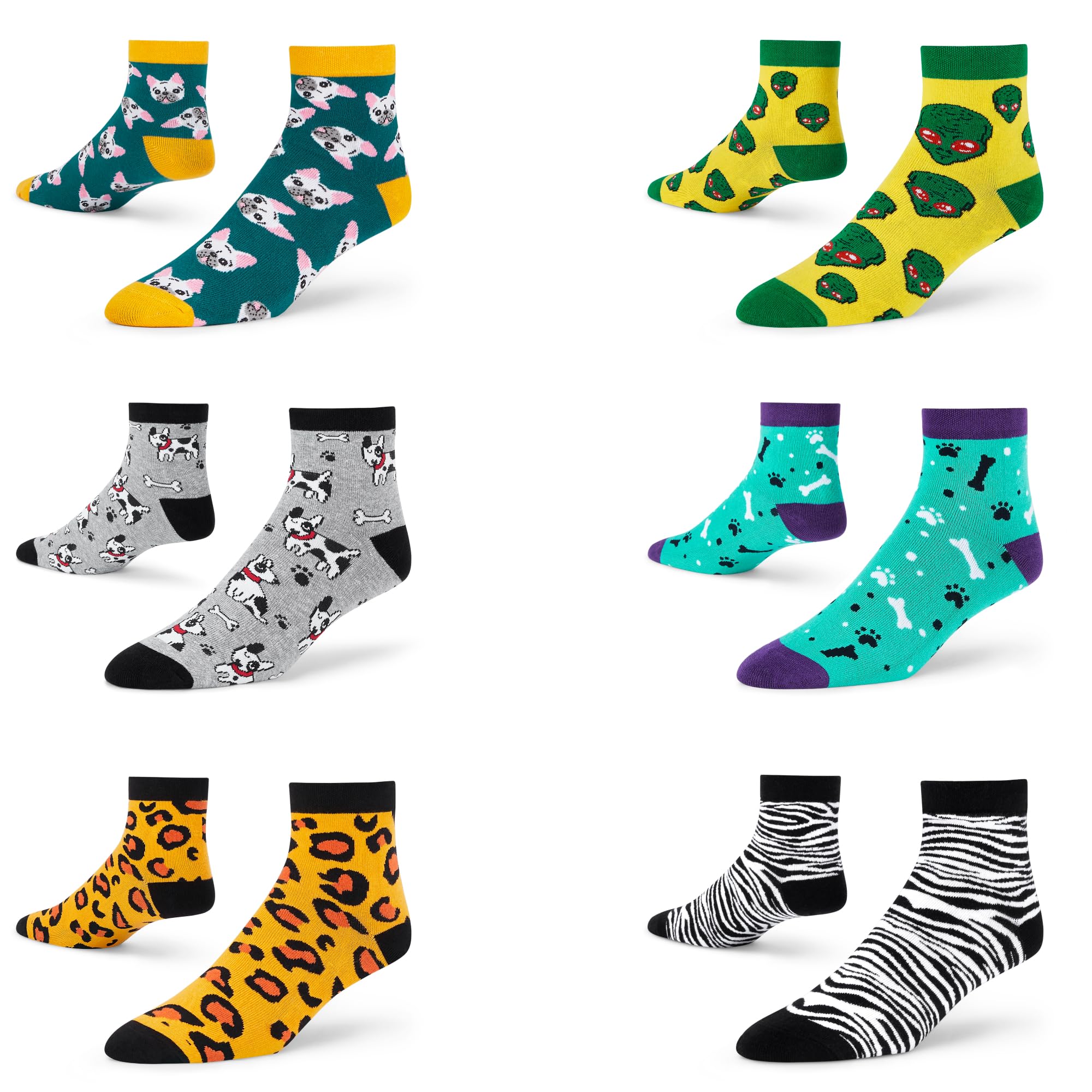 Men's and Women's Combed Cotton Ankle Length Socks (Pack of 6) (Multicolour, Free Size)-image-14