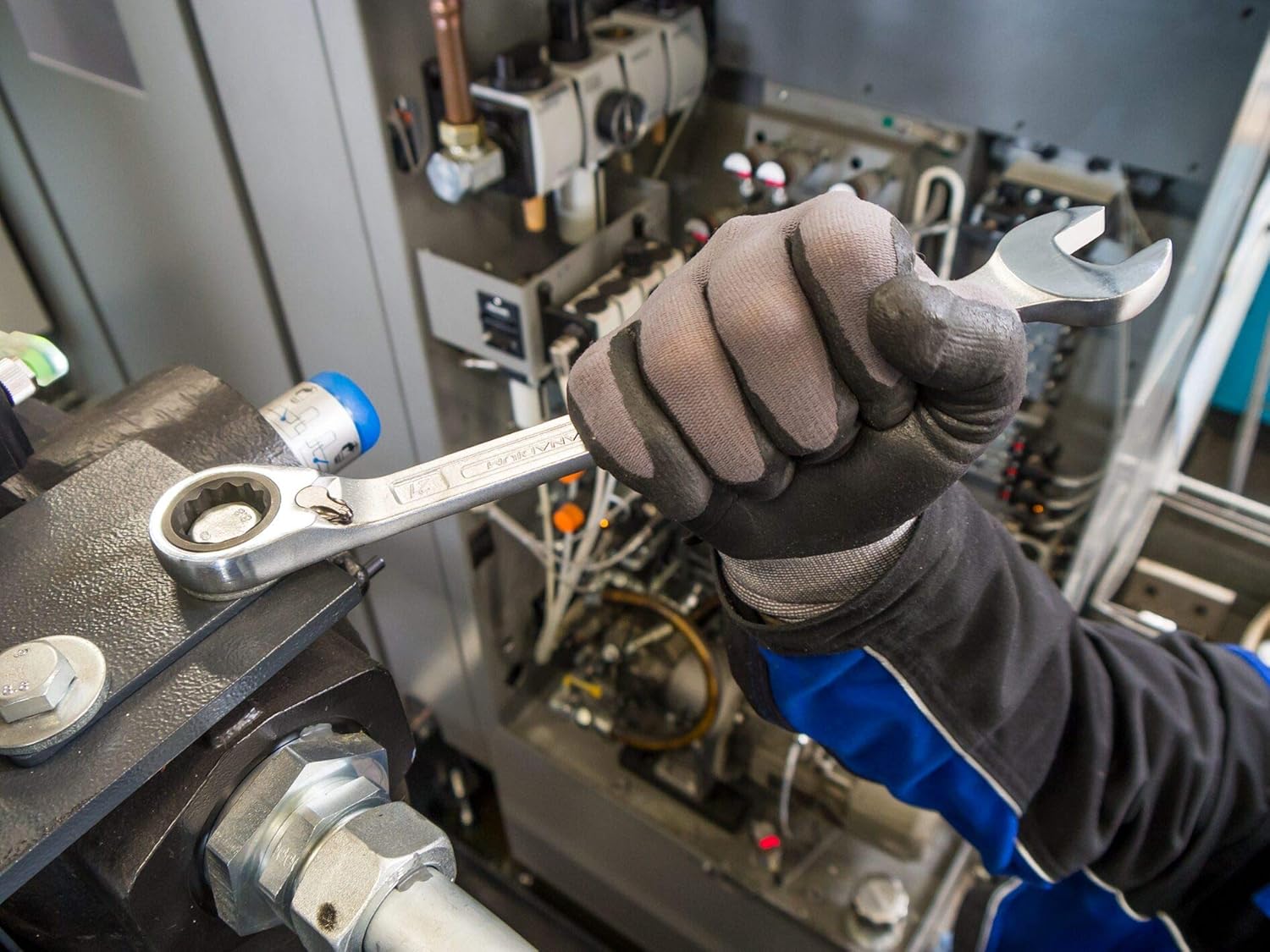 Hazet 606N/6 Ratchet Ring Spanner Set