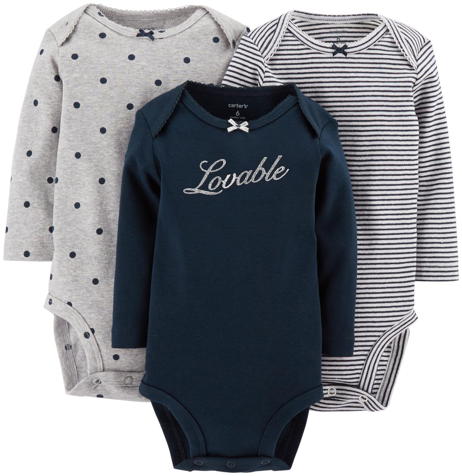 Carter's Baby-Girl Carter's 3-pk. "Lovable" Bodysuits (24 Months)