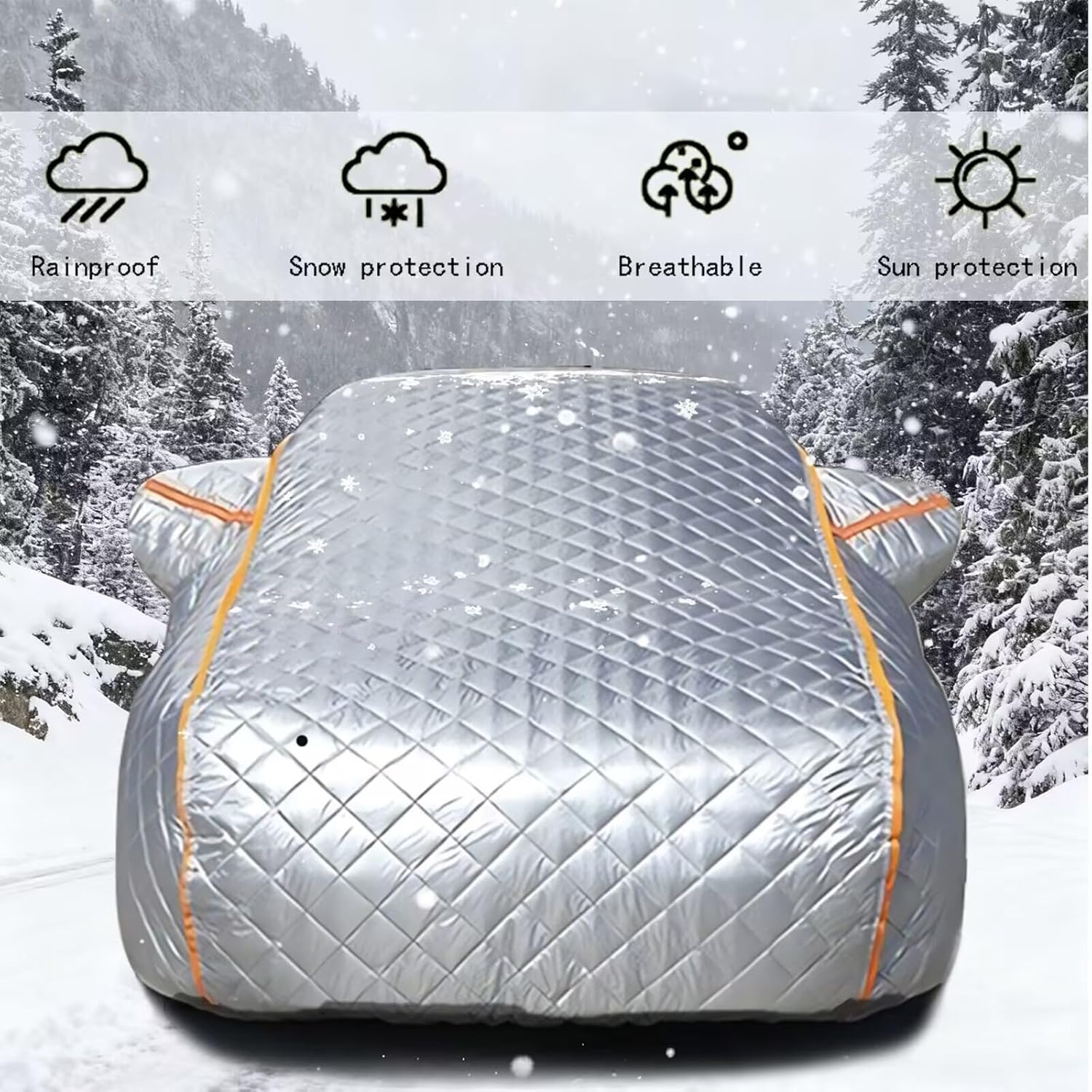 Hail Protector Truck Cover for GMC Sierra 2500 HD AT4 Crew Cab 2020-2024,Car Cover Waterproof All Weather,Anti Hail,Thick Material,Custom Designed for Pickup Truck L35