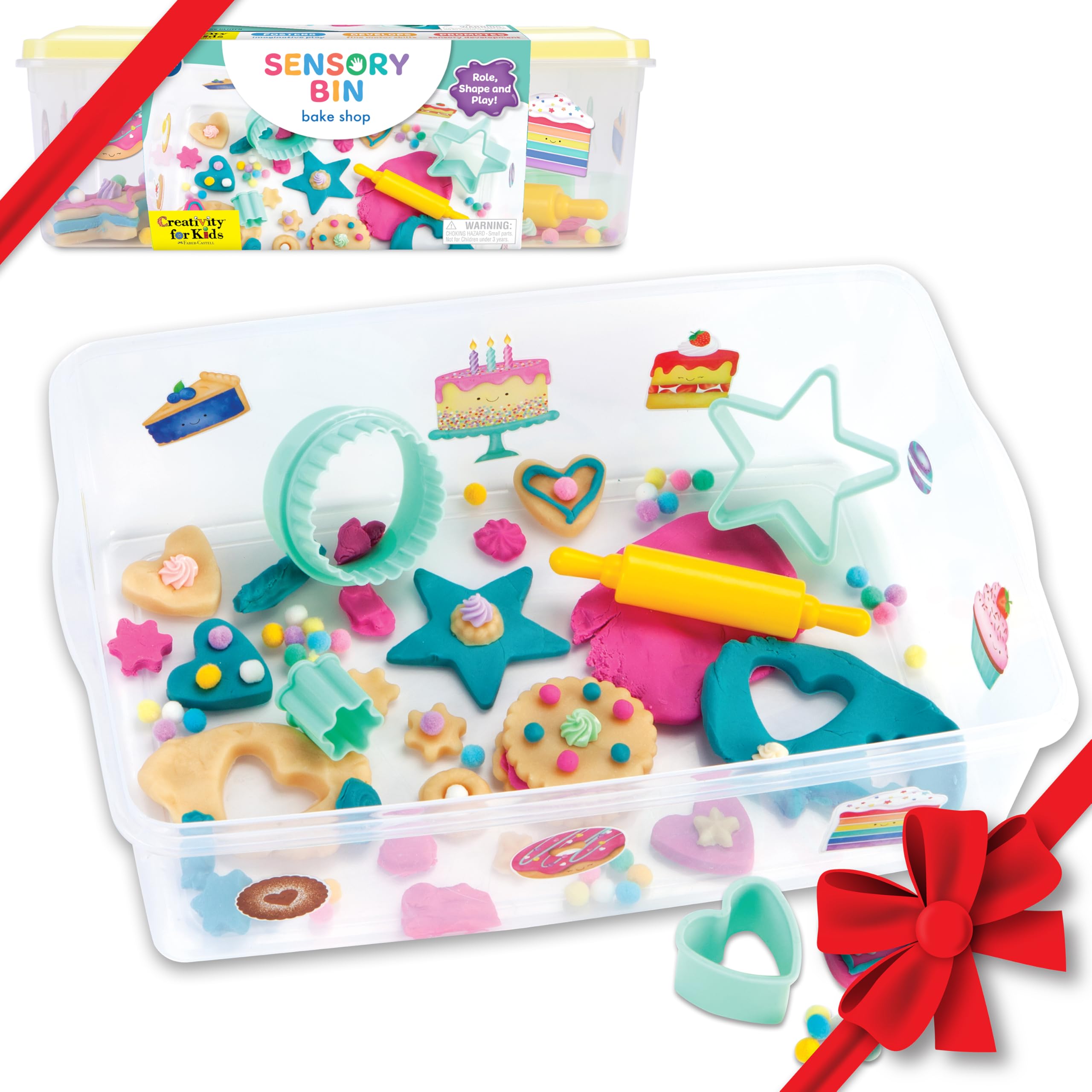 Creativity for Kids Sensory Bin: Bake Shop - Pretend Play Kindergarten Learning Activities, Sensory Toys for Kids, Toddler Gifts for Girls (Ages 3+)