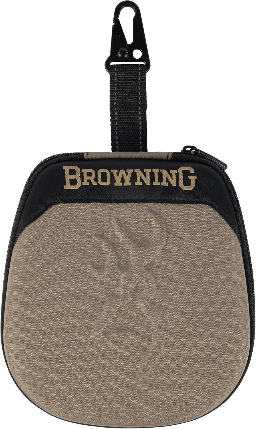 Browning Portable Dual Feeding Pet Dish, Compact, Packable Water & Food Bowls with Convenient Carrying Case and Belt Clip, Elk, One Size