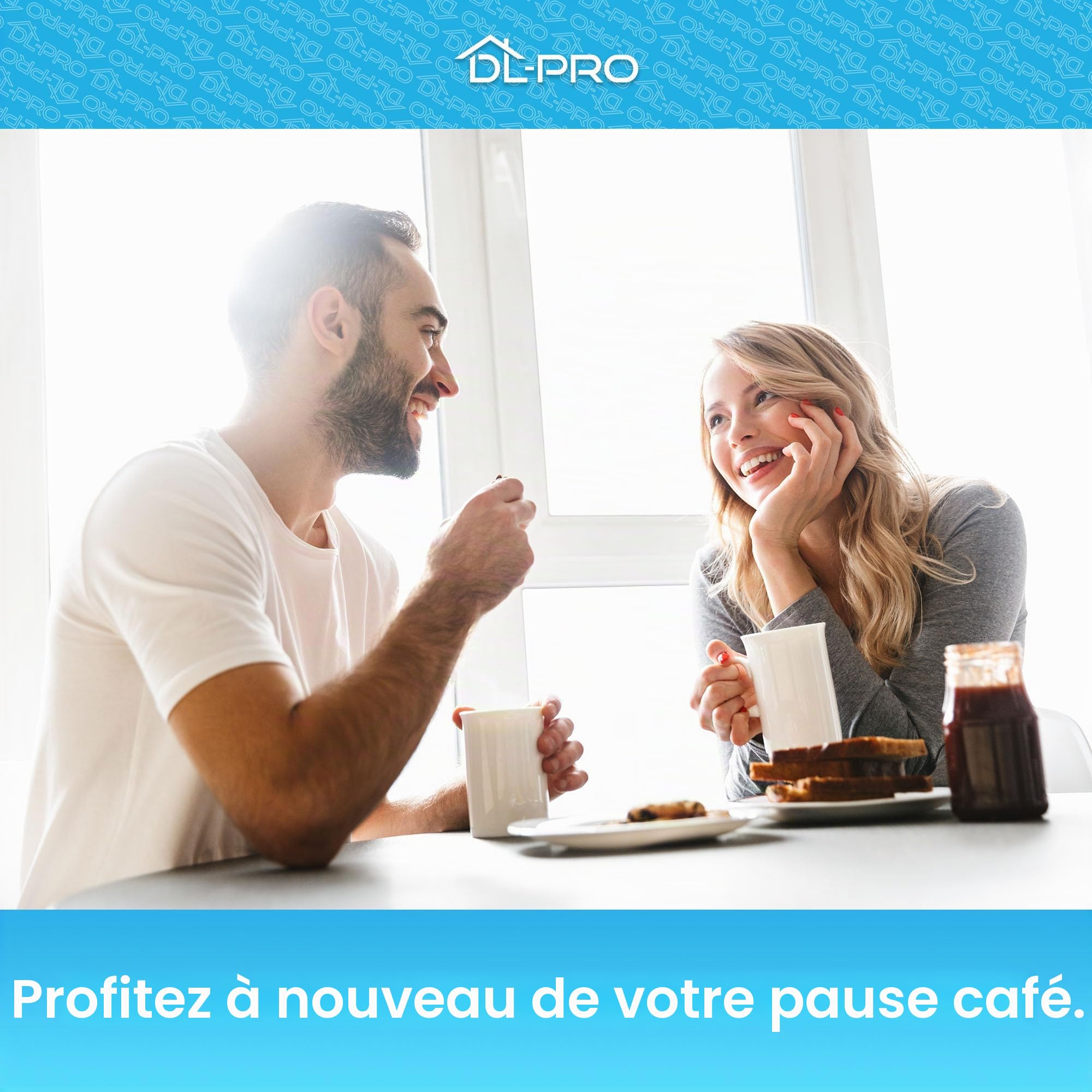 DL-pro Lot de 2 détartrants 500 ml pour machine à café DeLonghi 5513296041 SER3018 DLSC500 EcoDecalk avec brosse de nettoyage DL-pro pour machine à café automatique