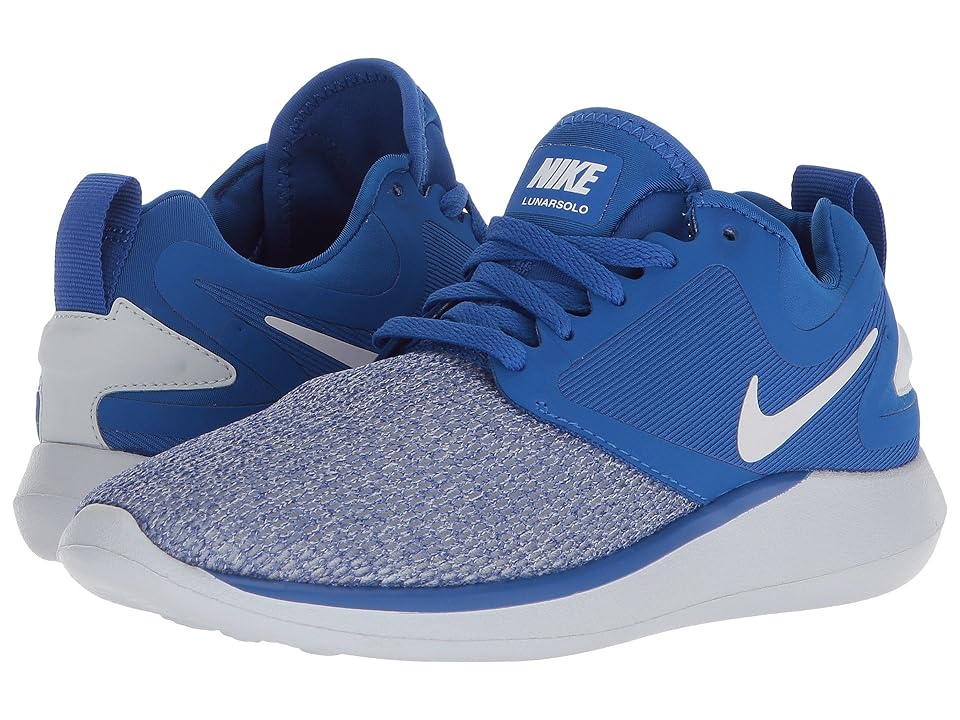 

Nike Kids Lunarsolo (Big Kid) (Game Royal/Pure Platinum/White) Boys Shoes, Blue