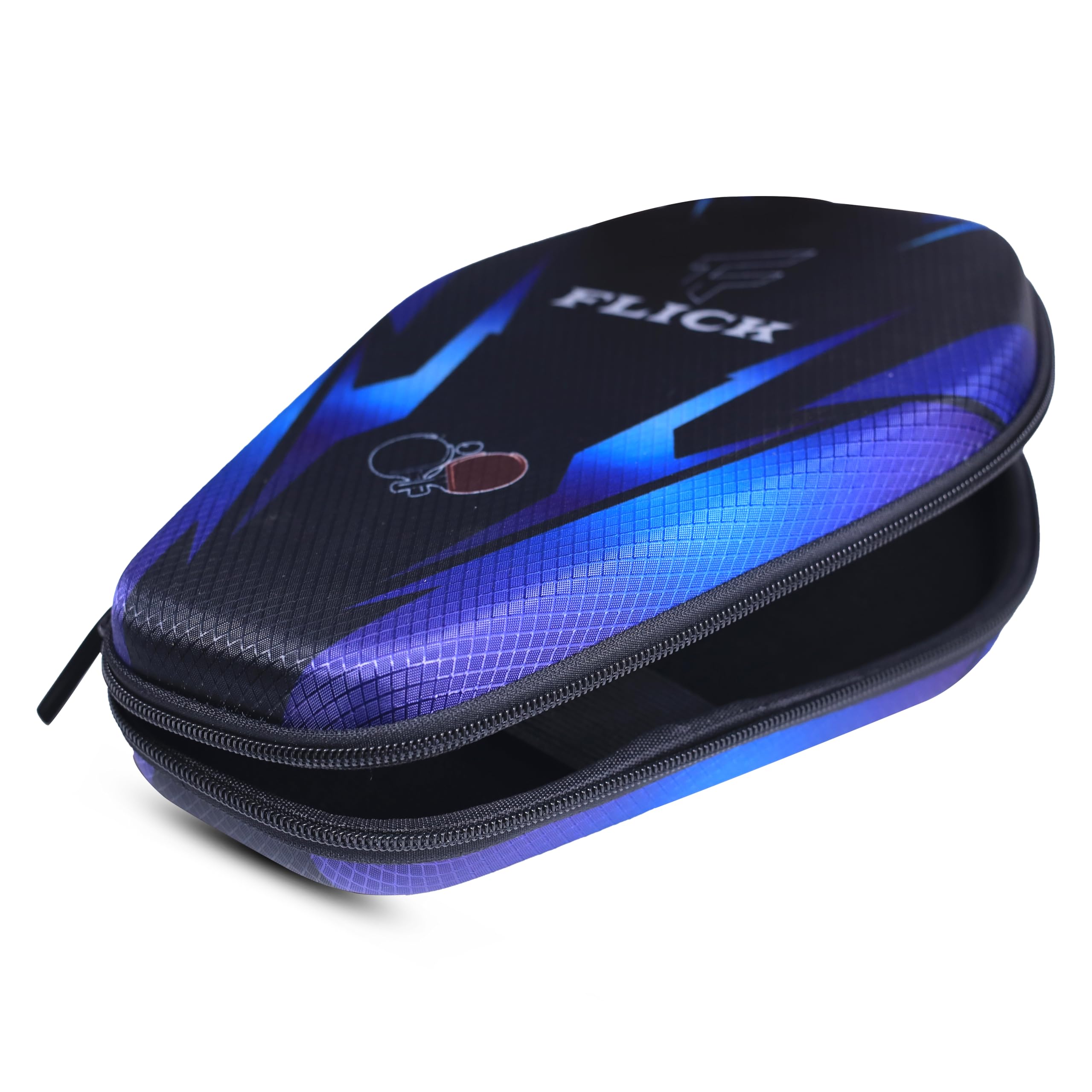 FLICK Table Tennis Racket Hard Case/Cover - Shockproof Protective EVA-PU Cybershape Case | Stylish & Durable Cover for TT Paddles | Lightweight, Scratch-Resistant Design 2