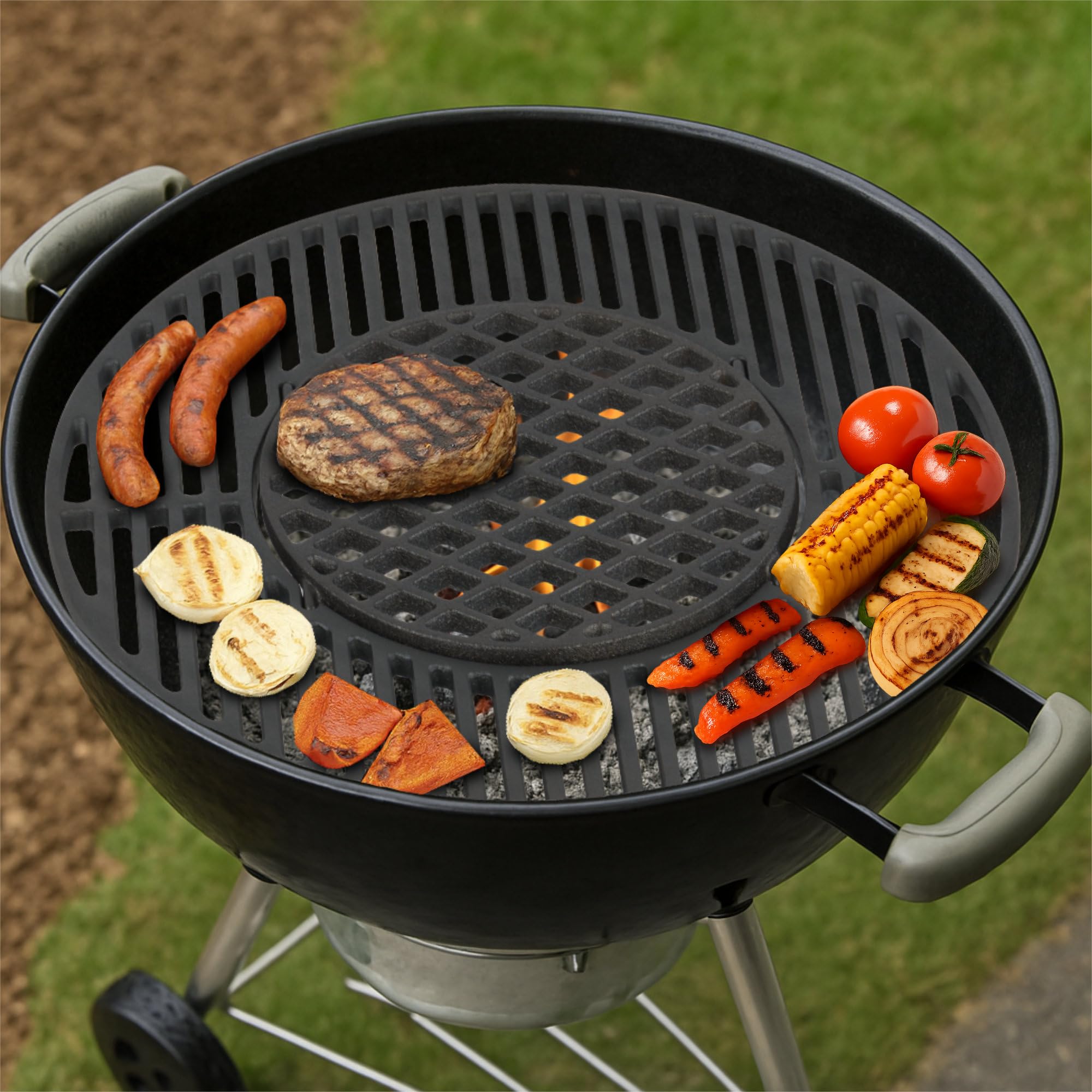 Big Green Egg Half Moon Gietijzeren Grillrooster XLarge