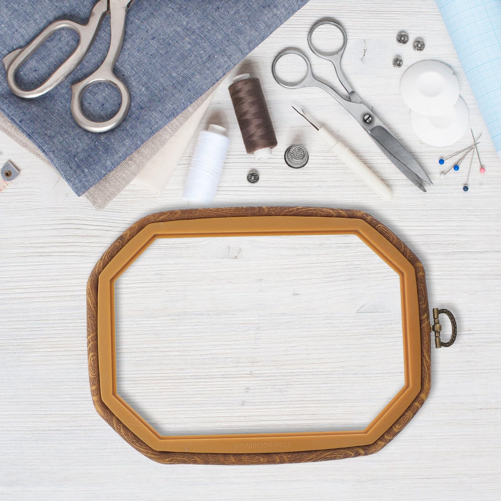 Anneome 3piezas Bastidor de Bordado de Punto de Cruz Juego de Aros de Bordado Reutilizables de Plástico para Proyectos de Costura DIY y Decoración del Hogar