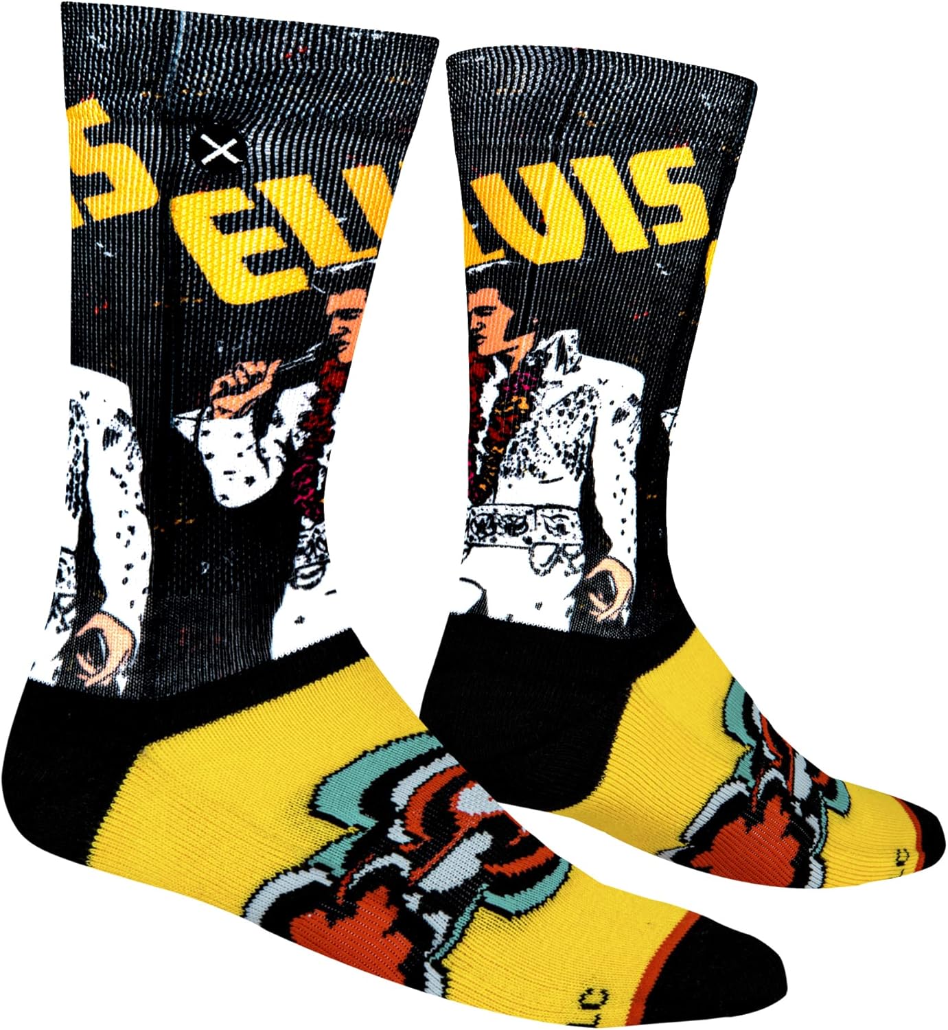 Odd Sox-Elvis Presley Crew Sock-King of Rock N' Roll Novelty Sock-Size Large for Men & Women-Gift Fans & Collectors - Image 3
