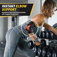 CAMBIVO 2x Könyökrögzítő Gel Párnával és Stabilizátorokkal Teniszkönyök Golferkönyök Fájdalomcsillapítás 2