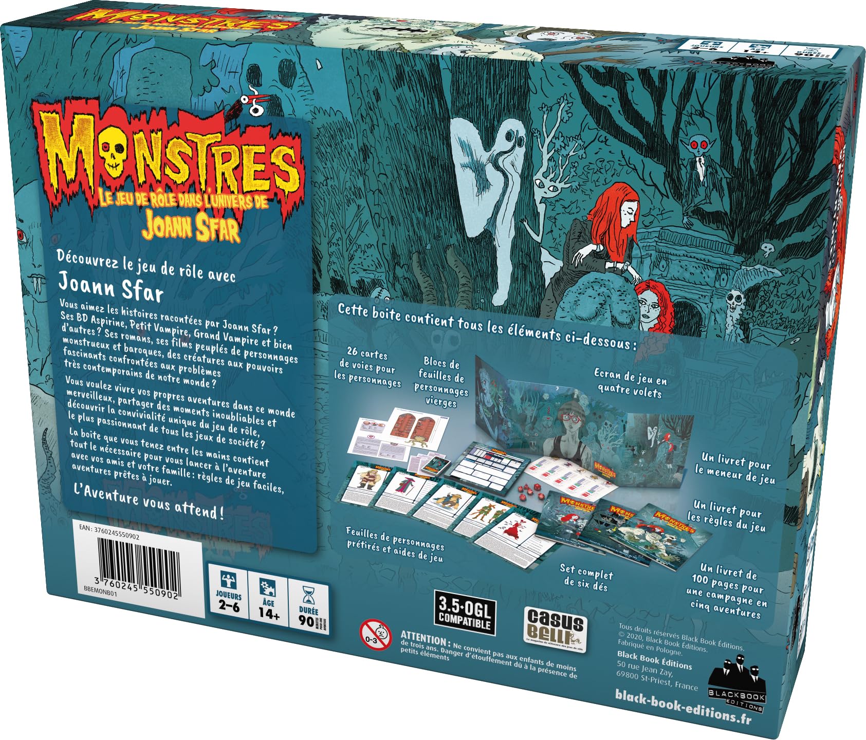Monstres : Le Jeu de Rôle dans l'univers de Joann Sfar - Jeu de Société