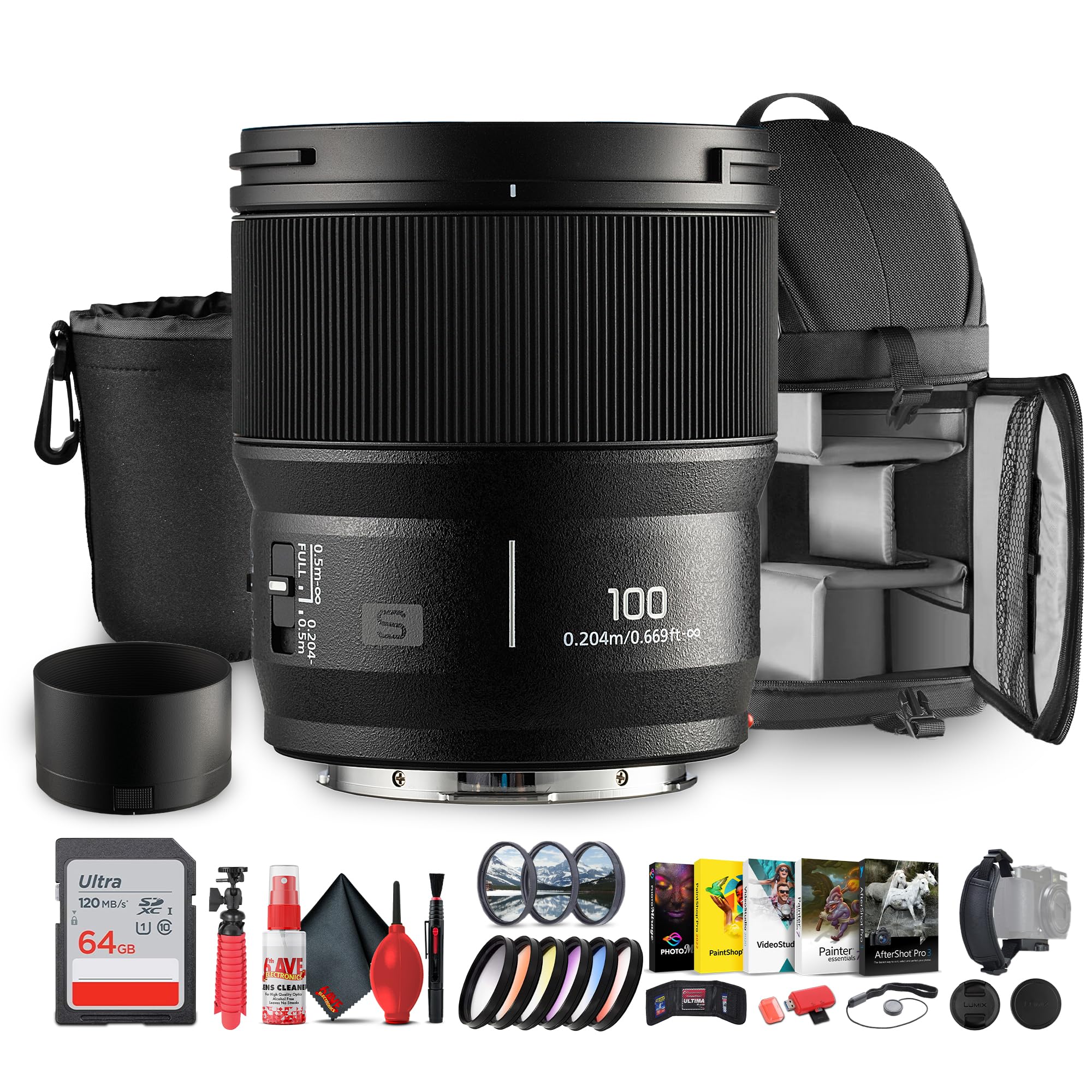 Amazon.com: Panasonic Lumix S 100mm f/2.8 Macro Lens | L-Mount | 1