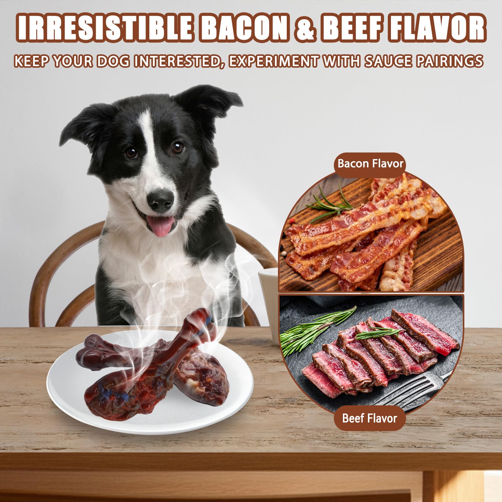 Dog Chew Toys for Aggressive Chewers 2 Pack Indestructible Dog Toy for for Medium/Large Breed - Image 3